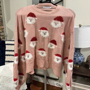 Pink Santa Christmas Sweater